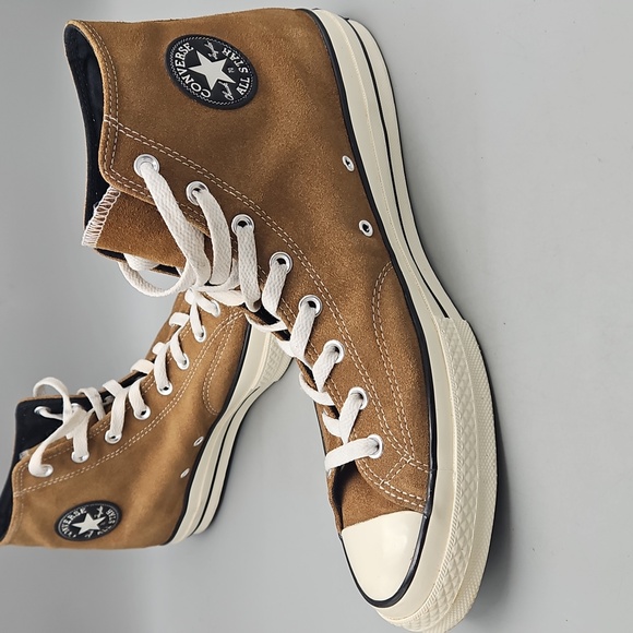 Converse Other - Converse Chuck Taylor Hi 'Sand Dune' Suede Hi Top Sneaker Lace Up Men 13